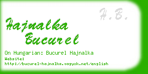 hajnalka bucurel business card